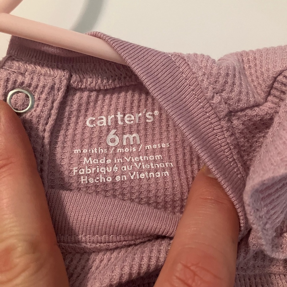 Carter's Mauve Ruffled One Piece - Picture 2 of 2